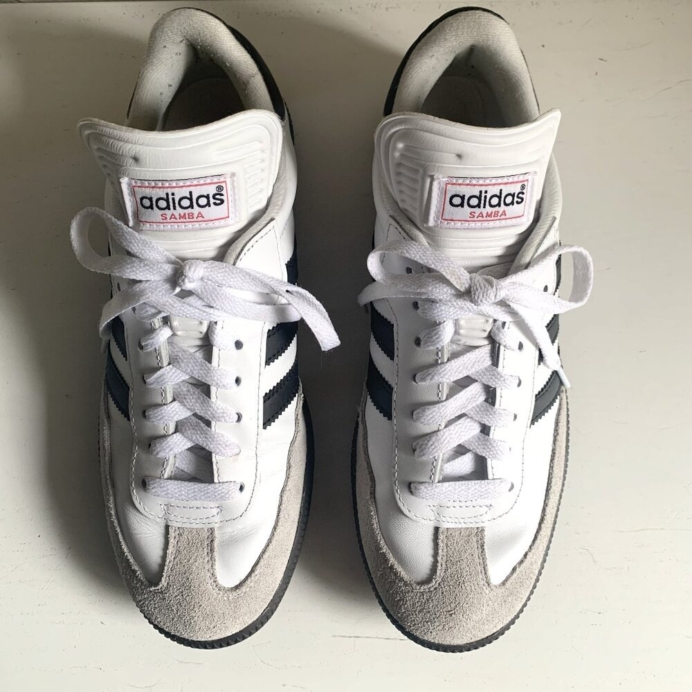 adidas Samba Classic White/Black 772109 Men's Size 8 US